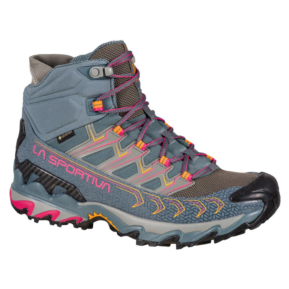 La Sportiva - Ultra Raptor II Mid Woman Gore-Tex Slate Sorbet - 36.5 - Wanderschuhe - Größe 36.5 - Slate SGoldbet - Damen - Glisshop.de