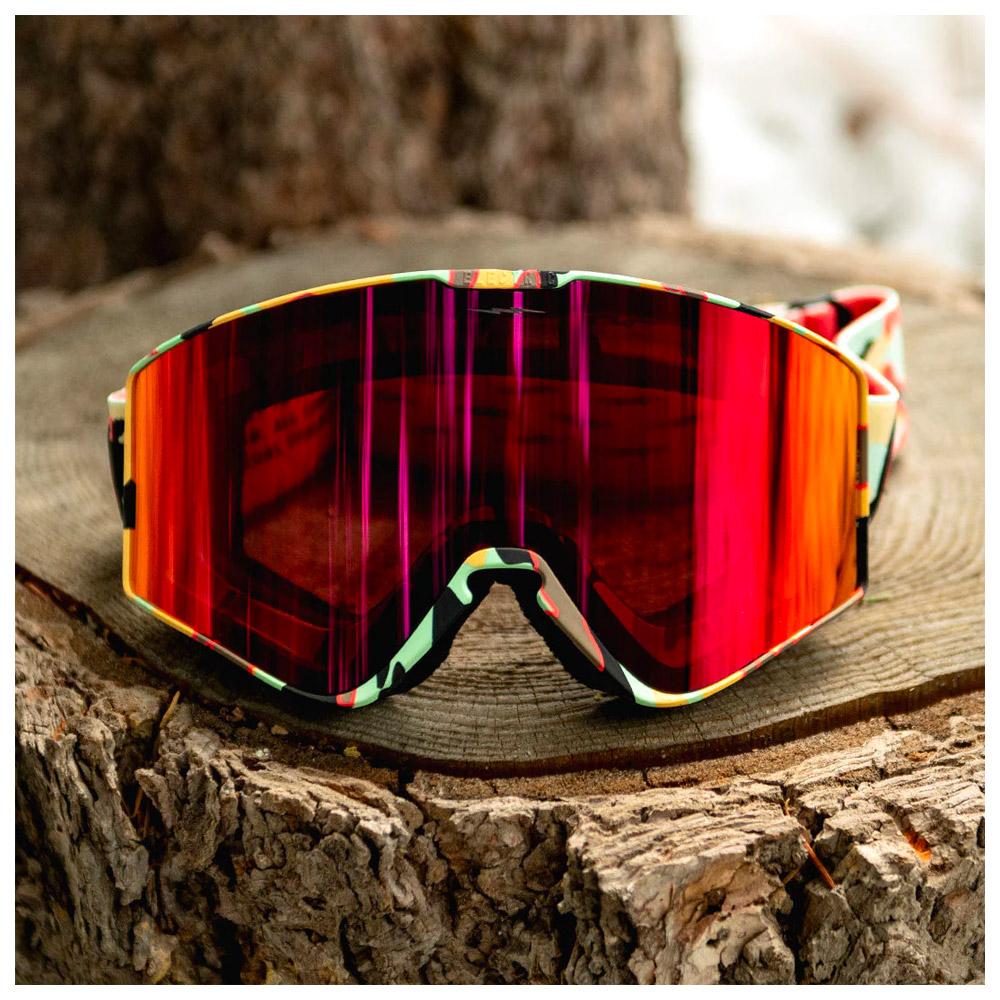 ELECTRIC KLEVELAND II ゴーグル AUBURN RED Skibrillen Electric Kleveland II Future Camo Auburn Red - Winter