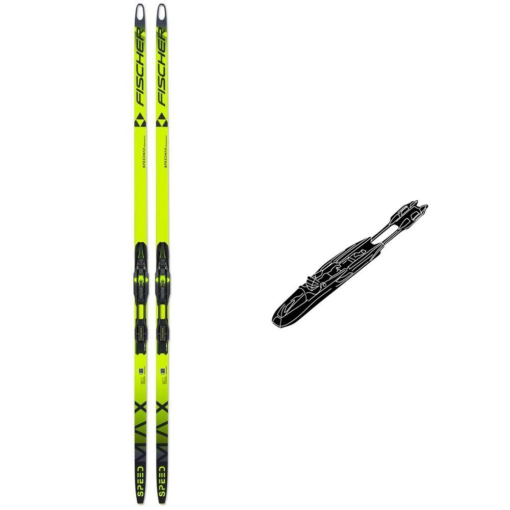 Fischer - Pack Nordic Ski Speedmax 80 Skate Plus 610 Stiff - 181 + Control Skate Step-In IFP Black Yellow - Nordic Ski