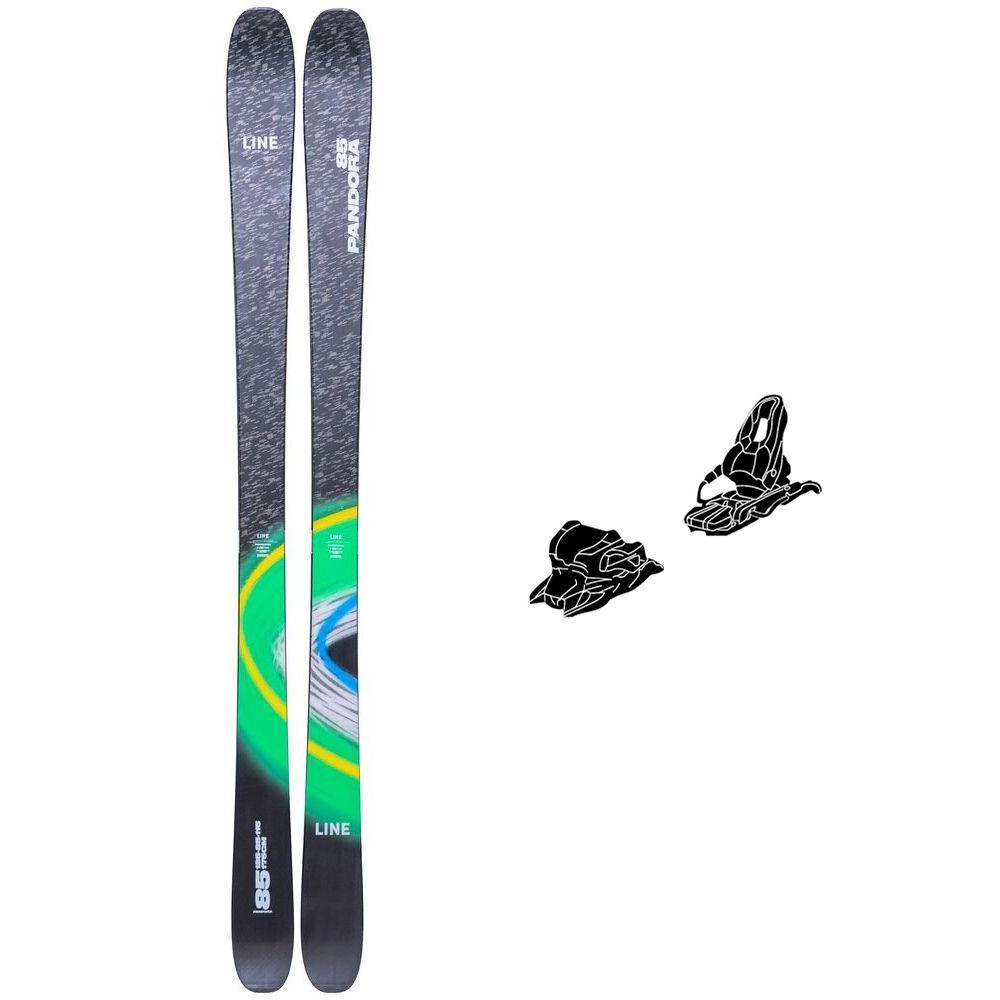 Line - Pack Ski Pandora 85 - 168 + 11.0 Tp 90mm Black Anthracite - Ski - Größe 168 - Schwarz - Glisshop.de