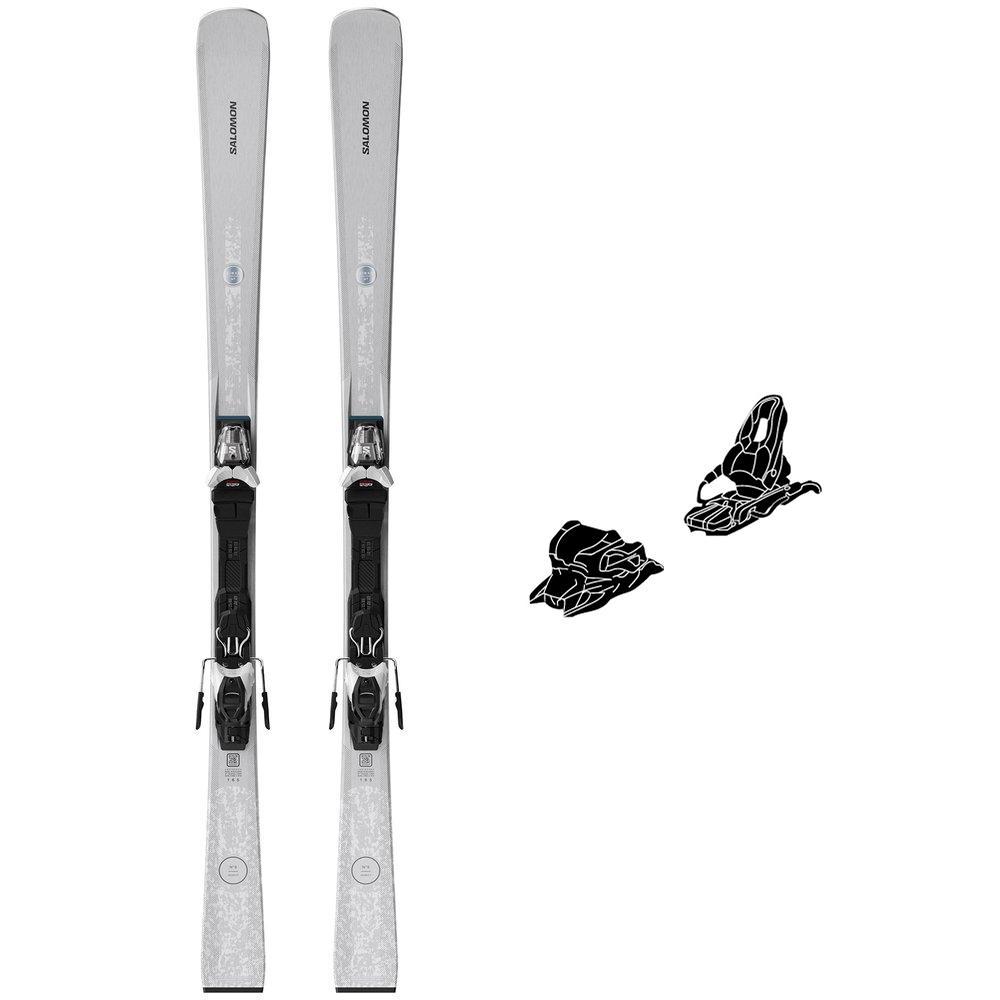 Salomon - Pack Ski E S Max N°8 - 155 + E M10 Gw Glitter Black Chrome - Ski