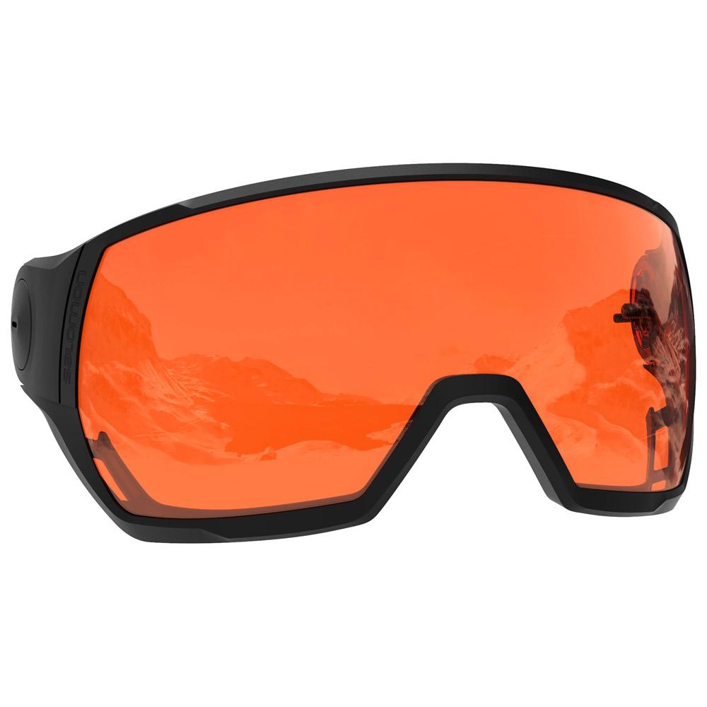 Salomon Visor Pioneer Visor/Icon Visor Black Tonic Orange - Winter