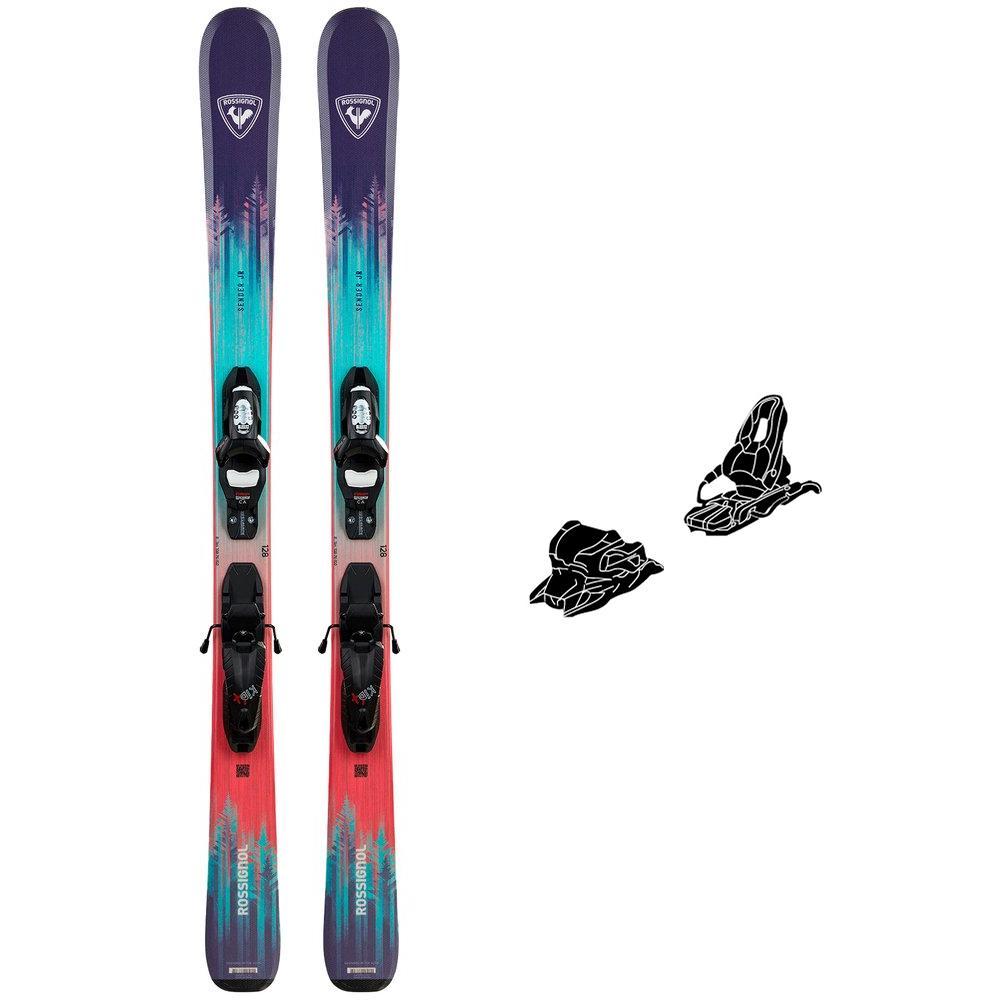 Rossignol - Pack Ski Sender Jr Kidx - 140 + Kid 4 Gw B76 Black - Ski