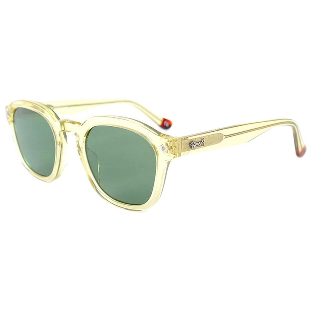 Binocle Eyewear - James Shiny Champagne Grey Green Polarized - Sunglasses