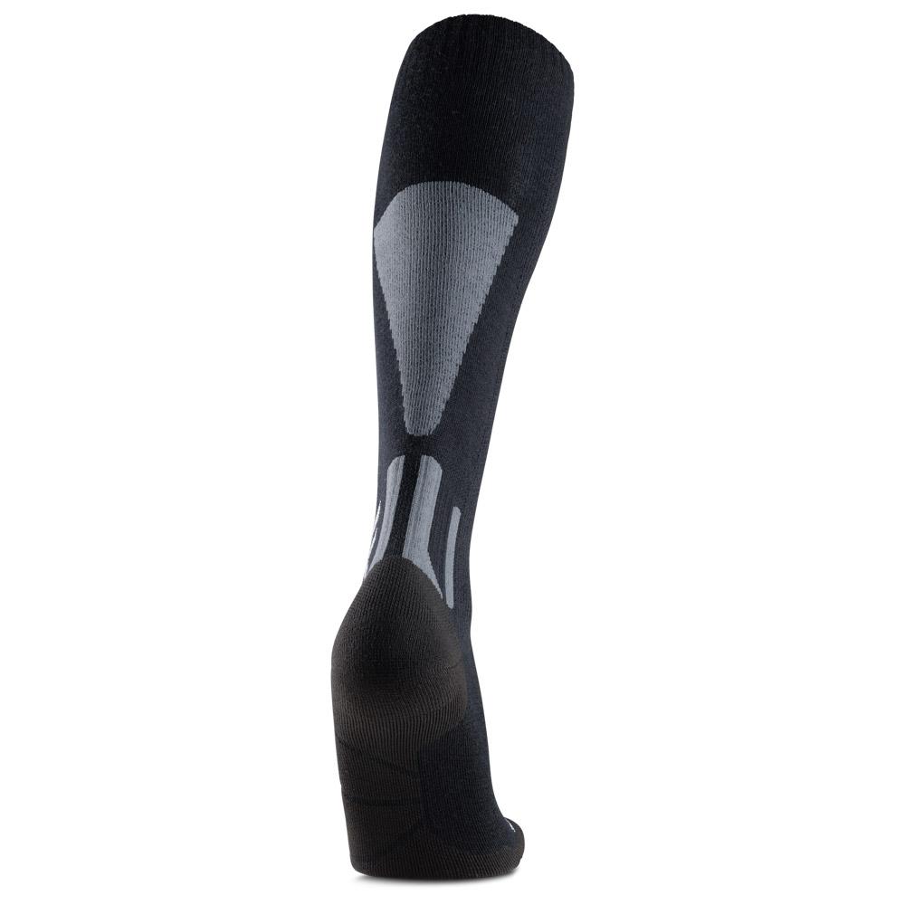 Chaussettes De Ski X-Socks Merino OTC - Laine Mérinos, Taille 45-47, Noir/gris, Pour Ski Et Sports D'hiver