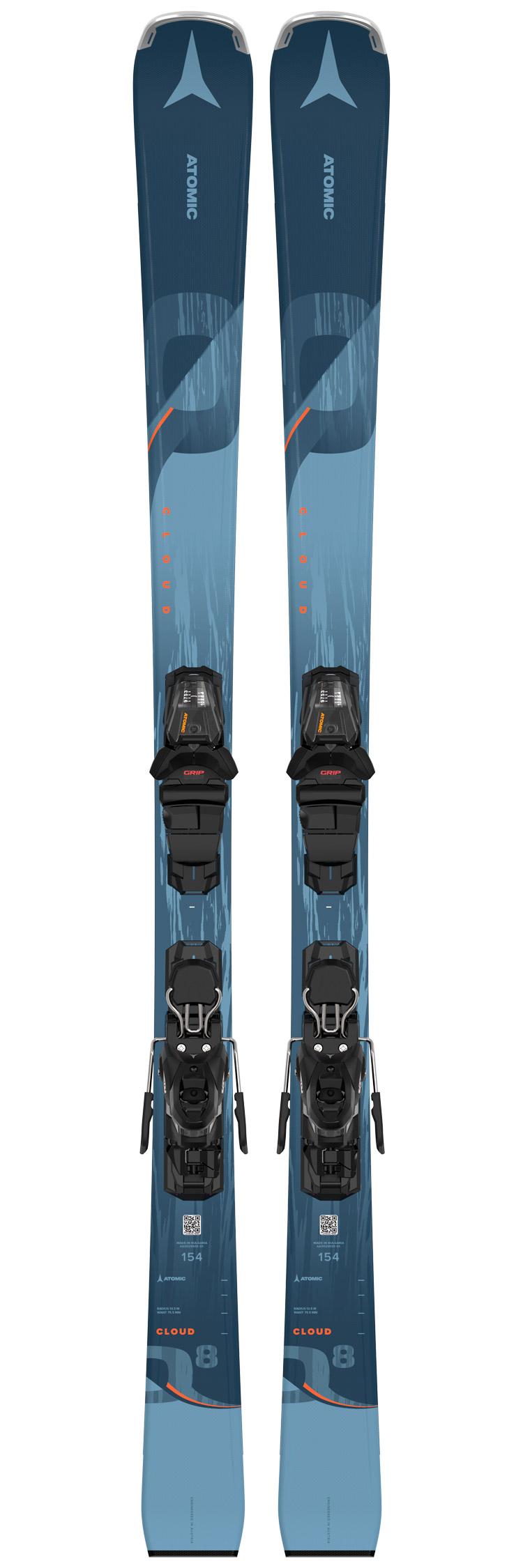 専用HEAD 　163 ストックケース付きプラスアトミックスキーセット売り アトミックのスキー154とストック113セット