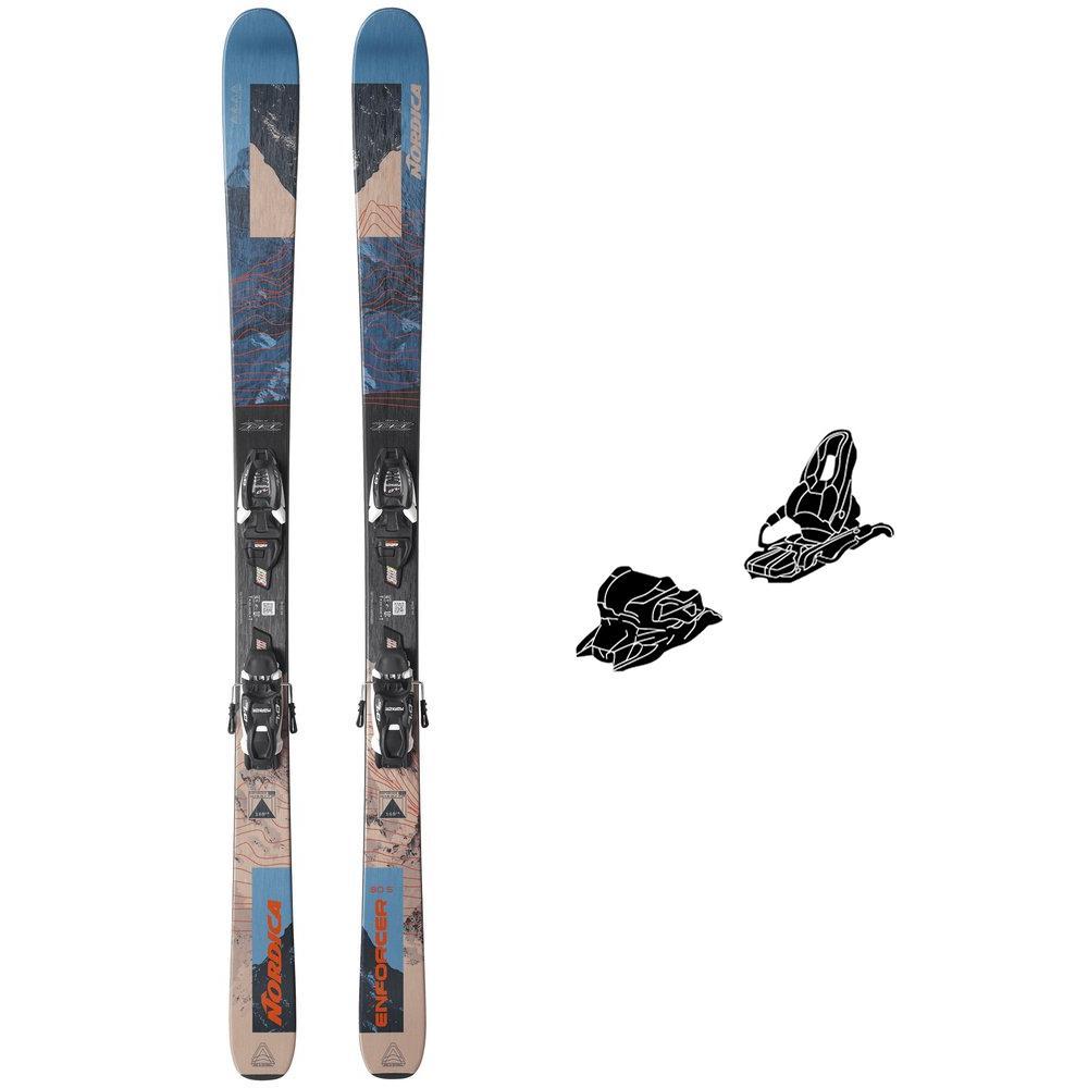 Nordica - Pack Ski Enforcer 80 S Fdt - 150 + Jr 7.0 Fdt Wb Black White - Ski