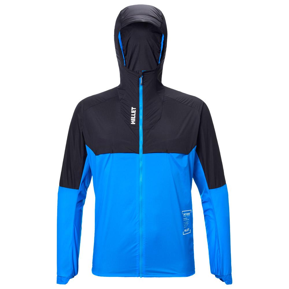 Millet - Intense Windbreaker Black Icon Blue - S - Trail jacket