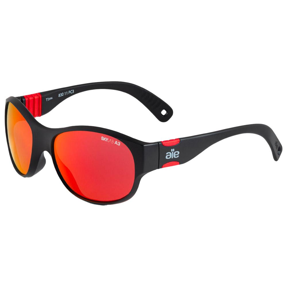 Altitude Eyewear - Tom Black Grey Red Flash - Sunglasses