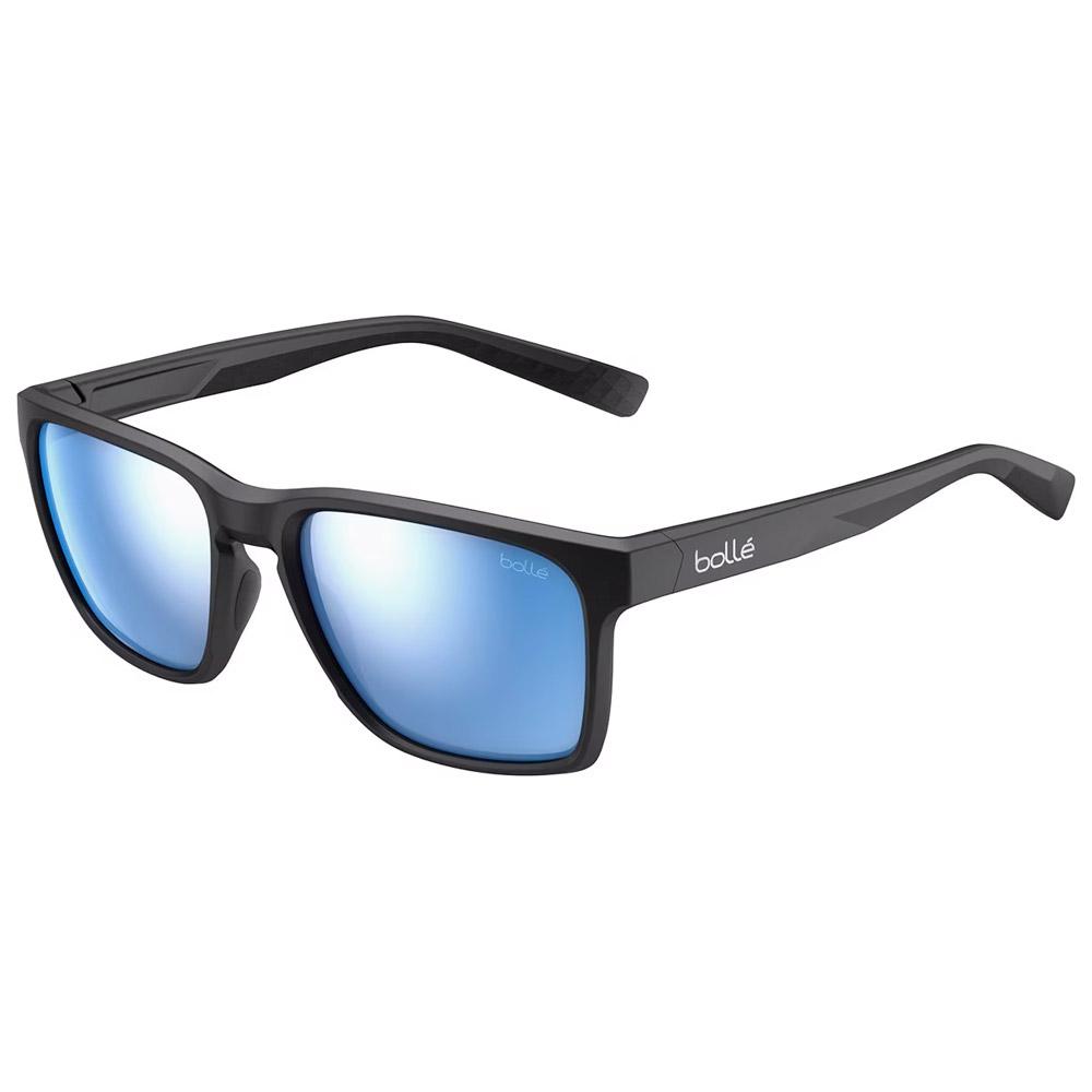 Bollé - Reverence Black Matte Sky Blue Polarized - Sonnenbrille - Schwarz - Glisshop.de