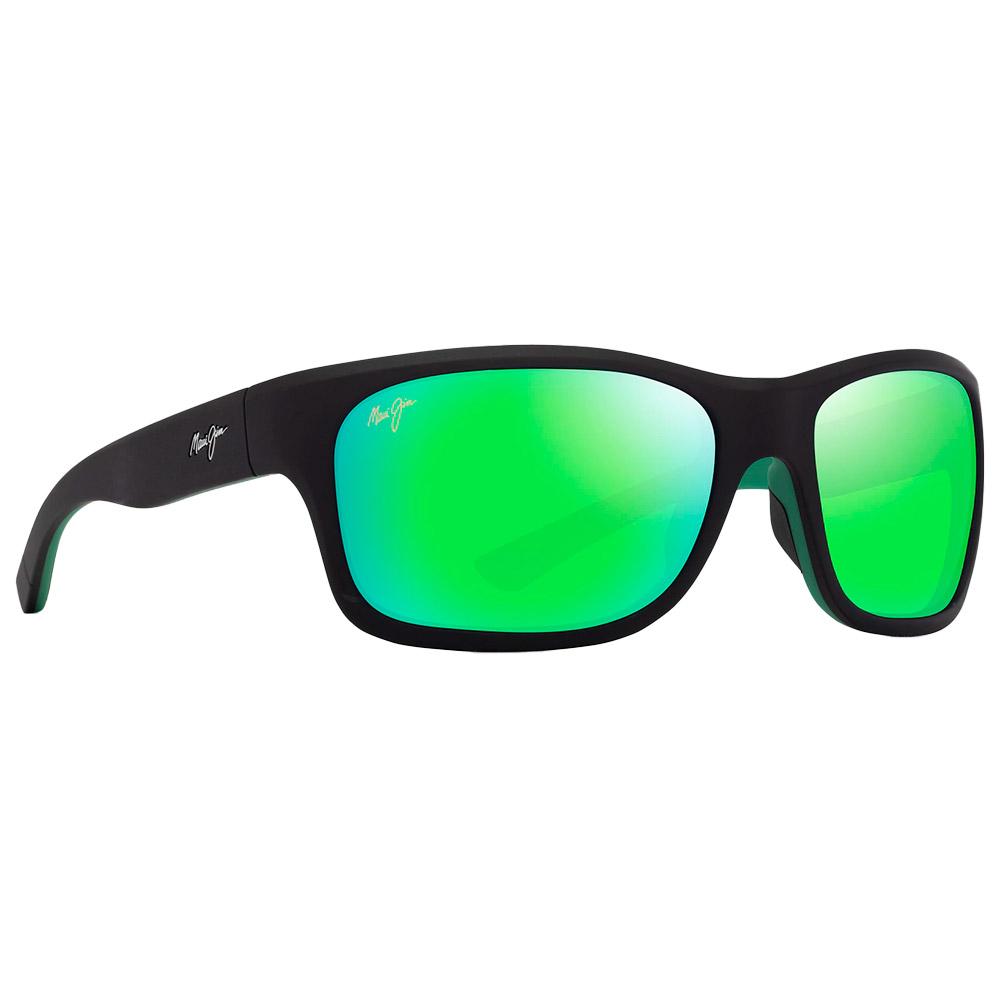 Maui Jim - Ano Nui Matte Black Green MauiGreen Mineral Superthin - Sunglasses