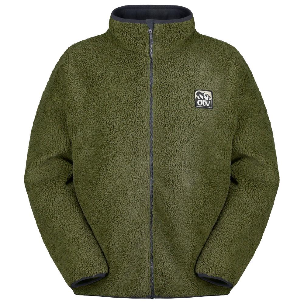 Picture - Hafdals Emb Zip Tobaco - L - Fleece