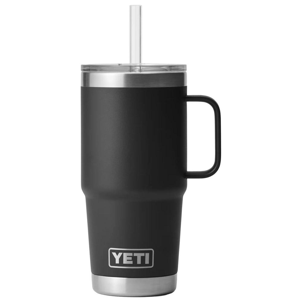 Yeti - Rambler 25 Oz (739 ml) Straw Mug Black - Mug