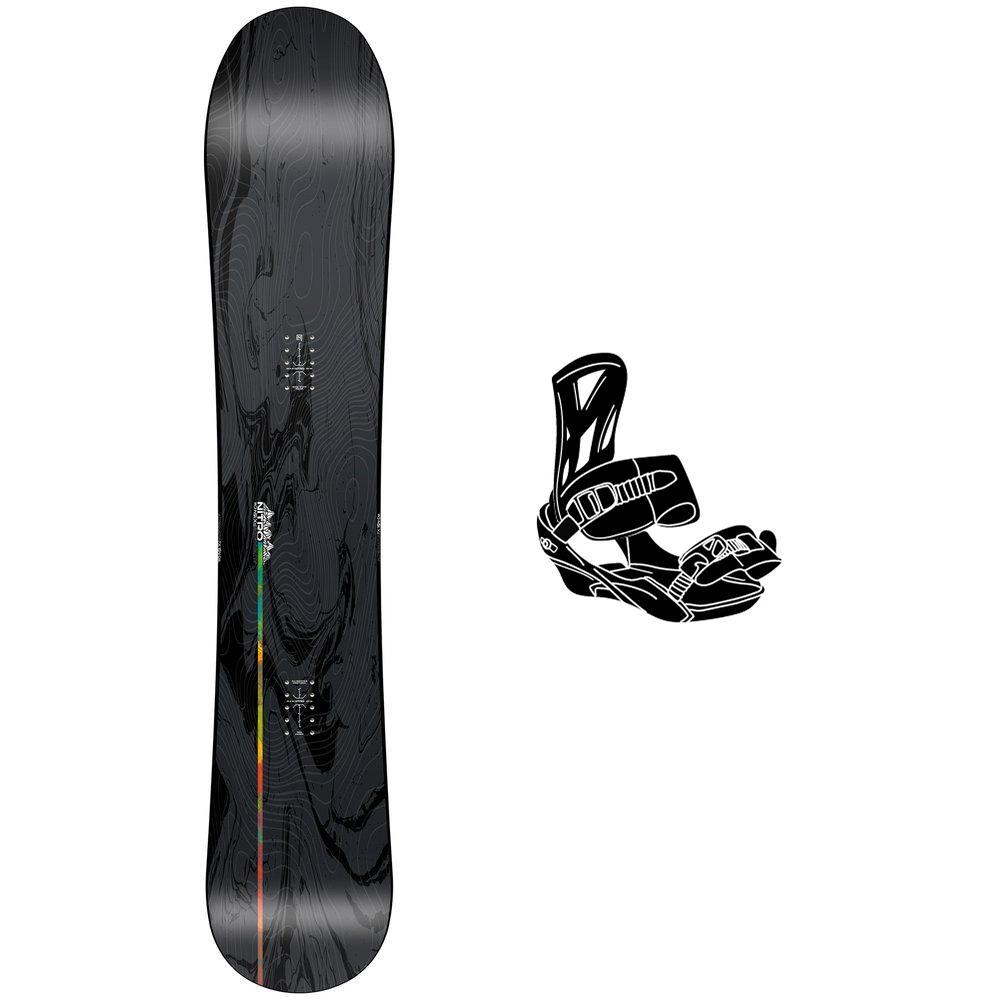 Nitro - Pack Snowboard Alternator Fx - 157 + King - Snowboard