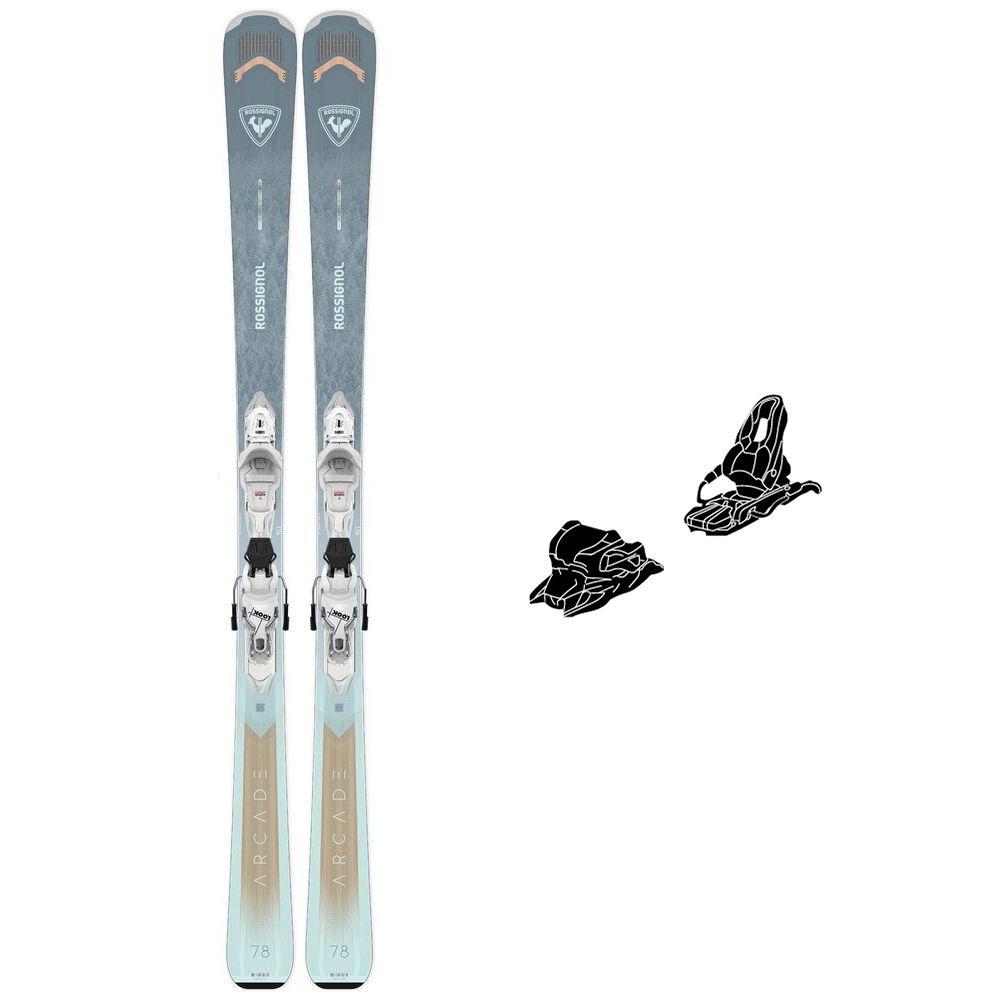 Rossignol - Pack Ski Arcade W 78 Xpress - 132 + Xpress W 10 Gw B83 White Sparkle - Ski - Größe 132 - Weiß - Damen - Glisshop.de