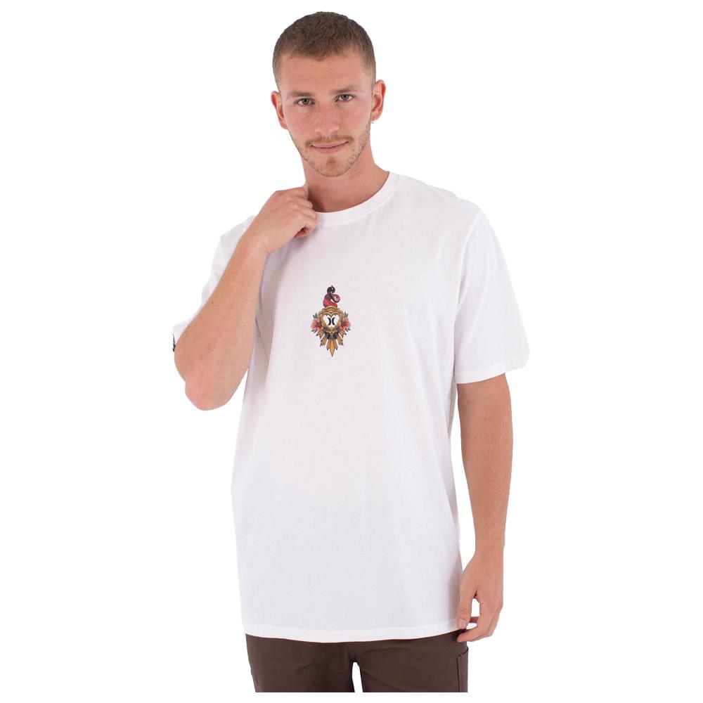 Hurley - Tattoo Trudy Heart Short Sleeve White - L - Tee-Shirt