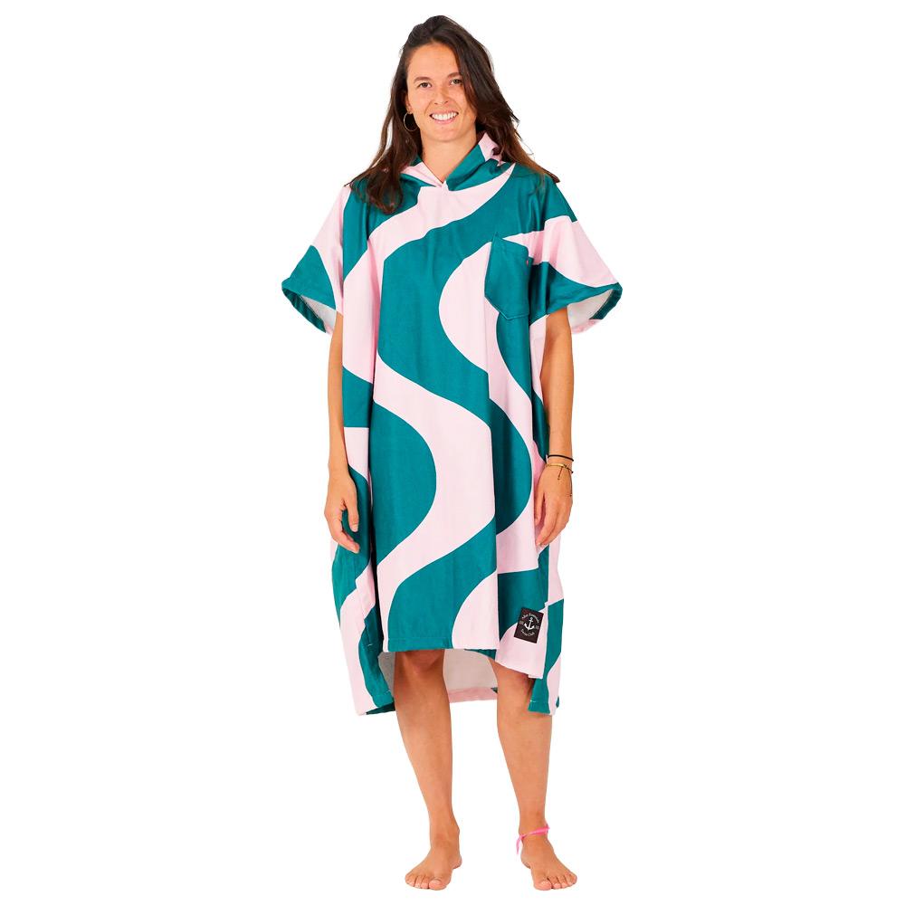 After Essentials - Swim Club Ondulations Pink Green - Badeponcho
