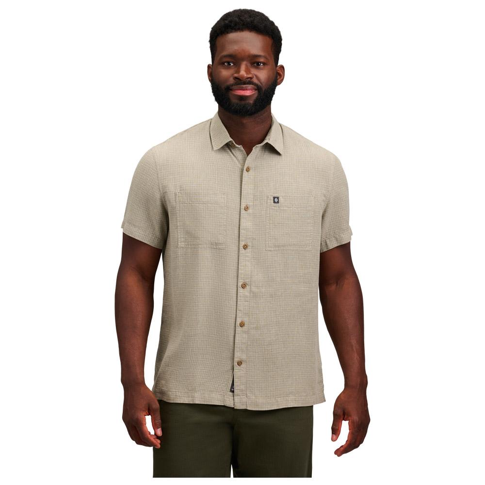 Black Diamond - Scenic Route Short Sleeve Pine Smoke Chalk - M - Wanderhemd - Größe M - Pine Smoke Chalk - Herren - Glisshop.de
