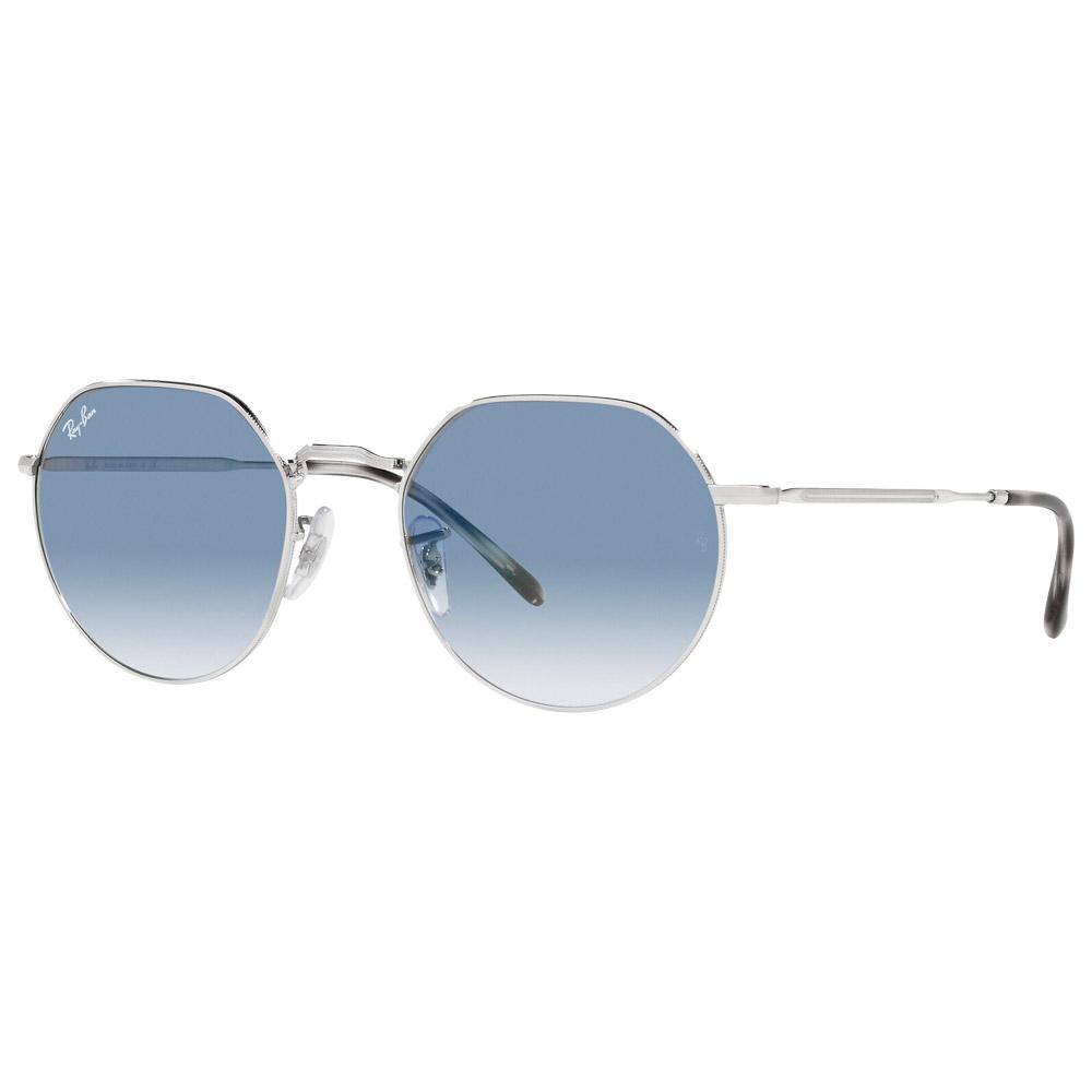 Ray Ban - RB3565 Jack Polished Silver Blue - 53 - Sonnenbrille