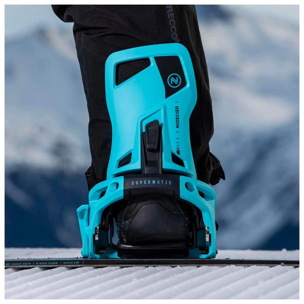 Nidecker Snowboard binding Supermatic Cyan - Winter 2025 | Glisshop