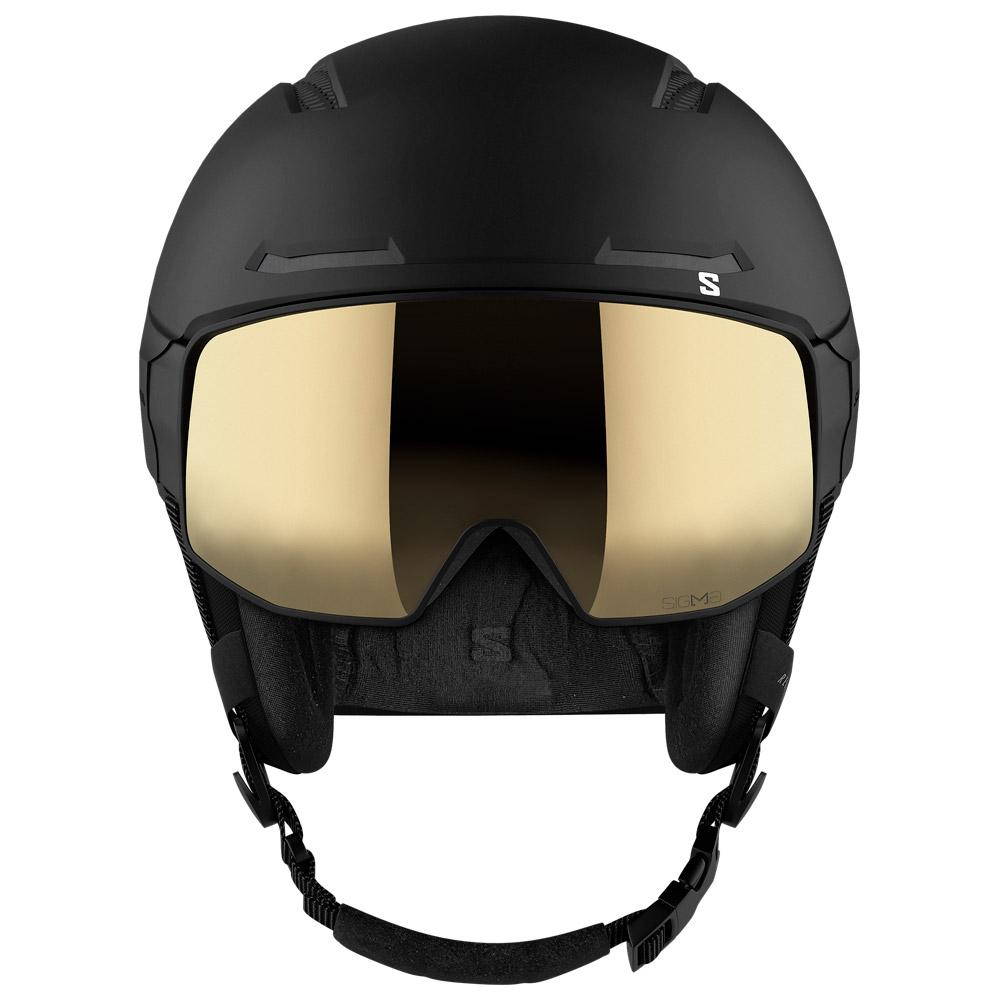 Salomon Visor helmet Driver Pro Sigma Mips Black Black Gold Side