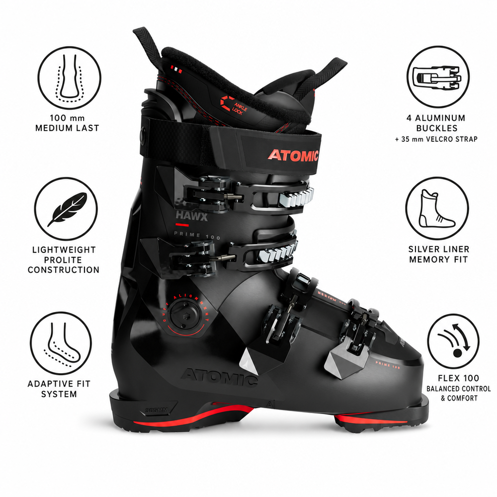 Atomic Ski boots Hawx Prime Xtd 110 Boa Black Storm Orange