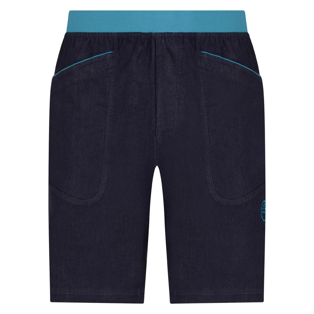 La Sportiva - Mundo Short M Jeans Topaz - L - Klettershorts - Größe L - Jeans Topaz - Herren - Glisshop.de