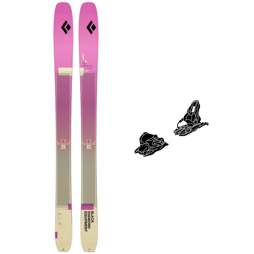 Black Diamond - Pack Ski Impulse Ti 104 - 179 + Attack Lyt 11 Gw Br.110 Solid Black - Ski