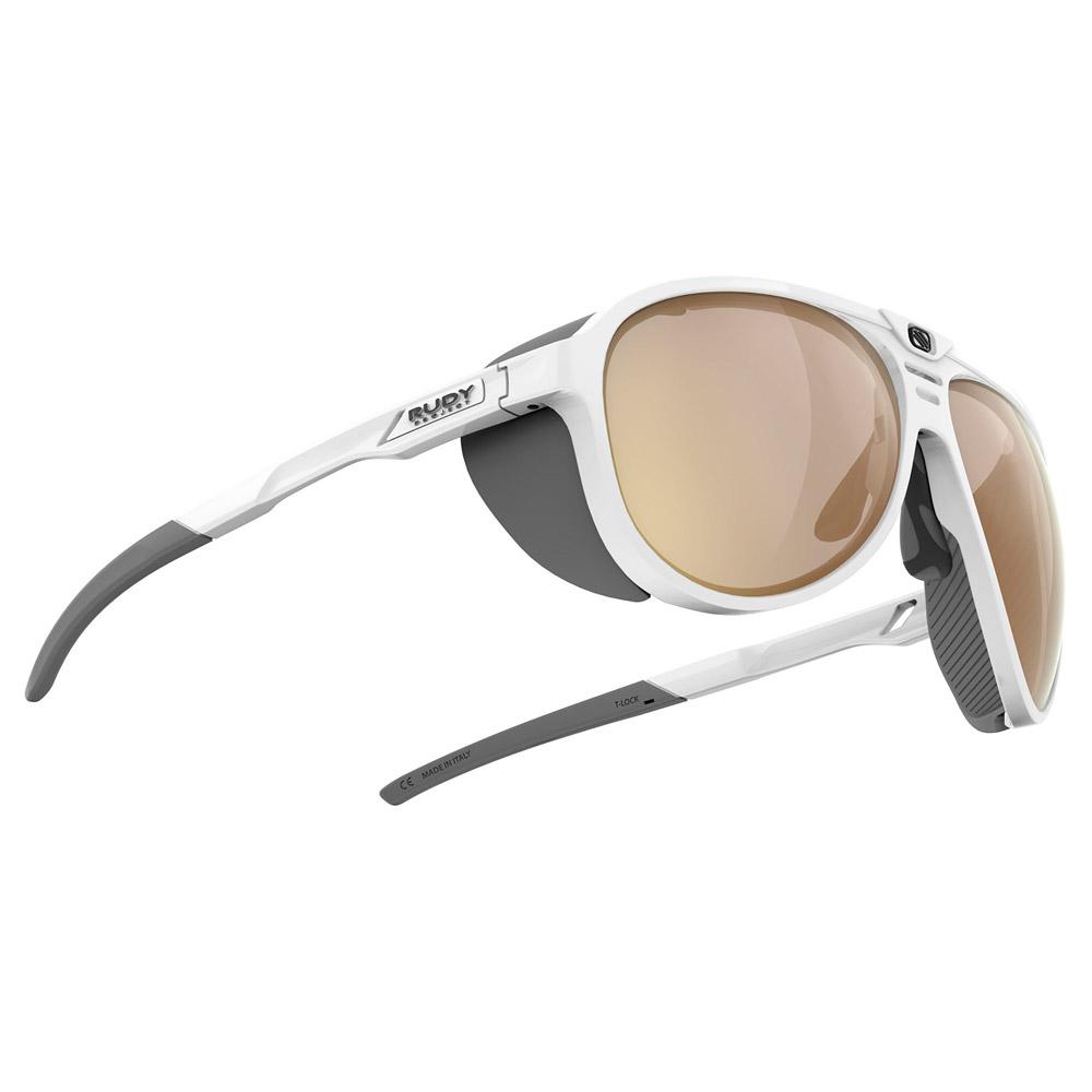 Lunettes De Soleil Rudy Project Kalyos - Monture Blanche - Verres ROSES - Polycarbonate