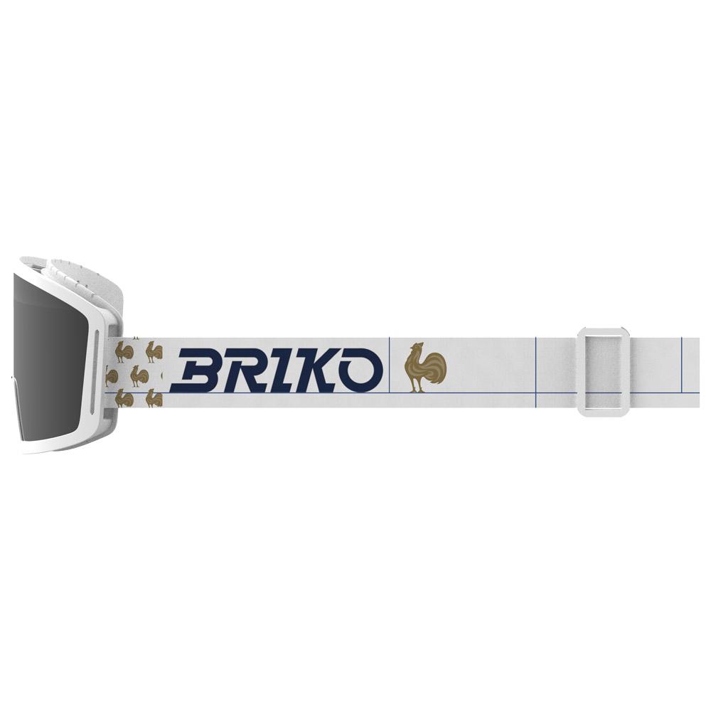 Briko - Frostbite Kids France Matt White Tangaroa Blue Silver Mirror - Goggles