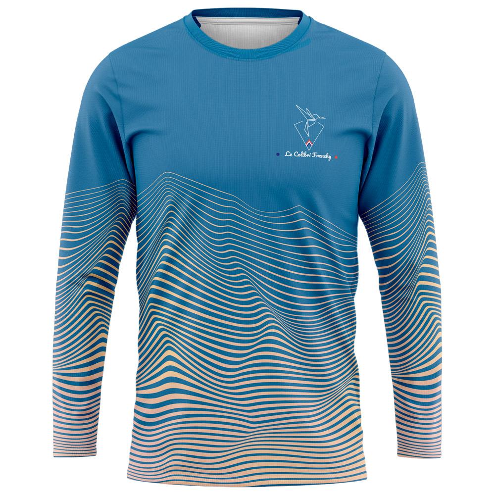 Le Colibri Frenchy - Le 1886 Manches Longues Bleu - M - Trail tee-shirt