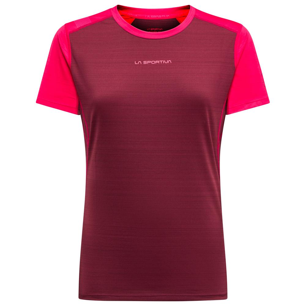 La Sportiva - Sunfire T-Shirt W Redwood Azalea - S - Hiking tee-shirt