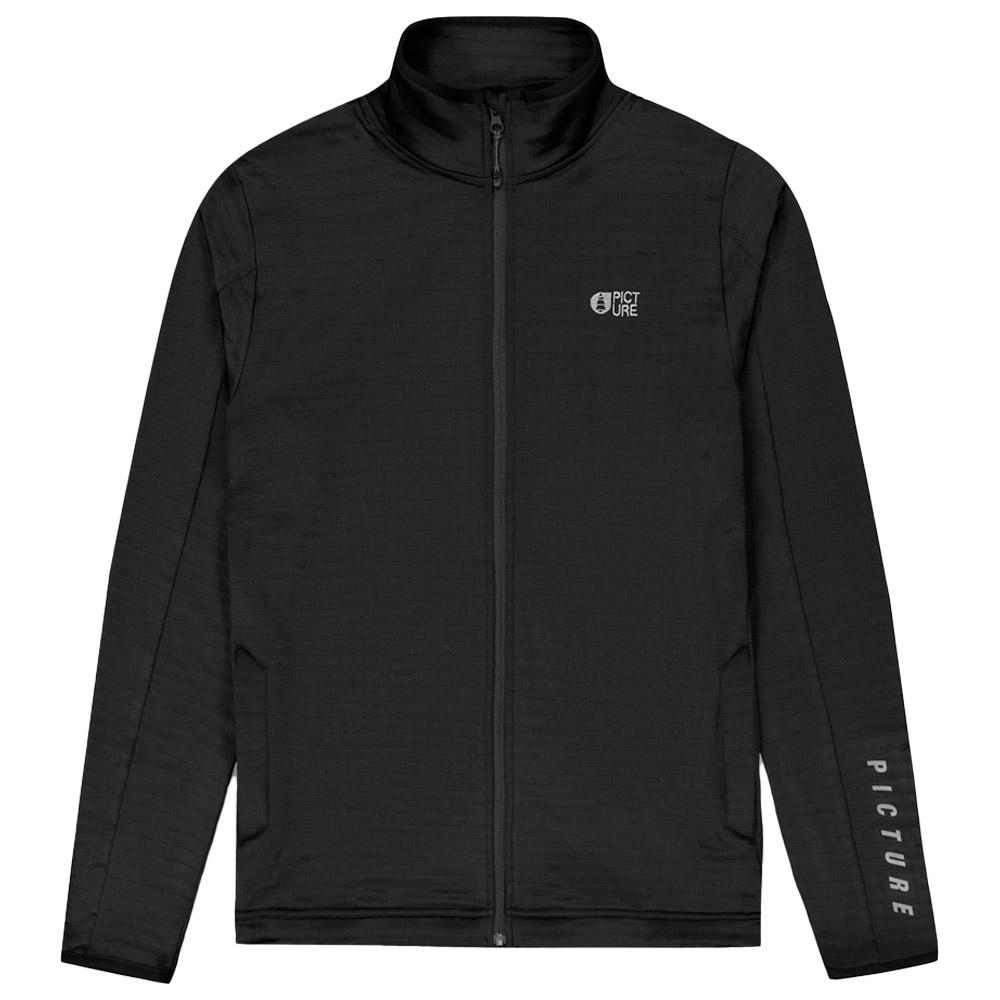 Picture - Bake Grid Full Zip Black - M - Fleece