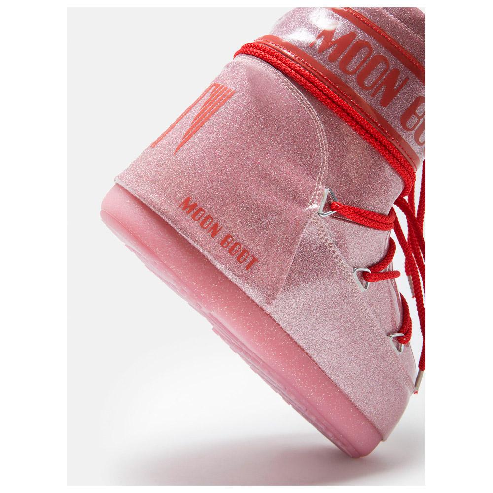 Moon Boot Snow boots Icon Low Glitter Pink - Winter 2024 | Glisshop