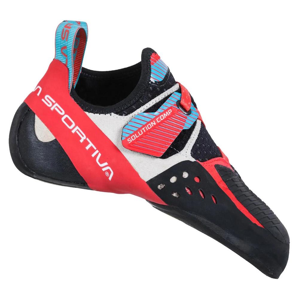 La Sportiva - Solution Comp Woman Hibiscus Malibu Blue - 35.5 - Kletterschuhe - Größe 35.5 - Blau - Damen - Glisshop.de