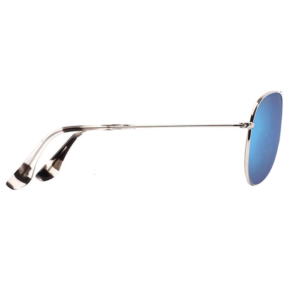 Zonnebrillen Maui Jim Mavericks Silver Bleu Hawa MauiPure Zomer