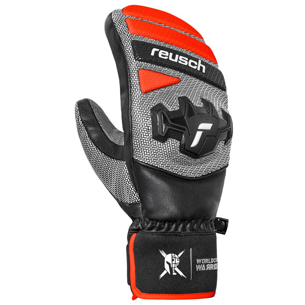 Reusch - Worldcup Warrior Team Mitten Black Silver Fluo Red - 8 - Mitten