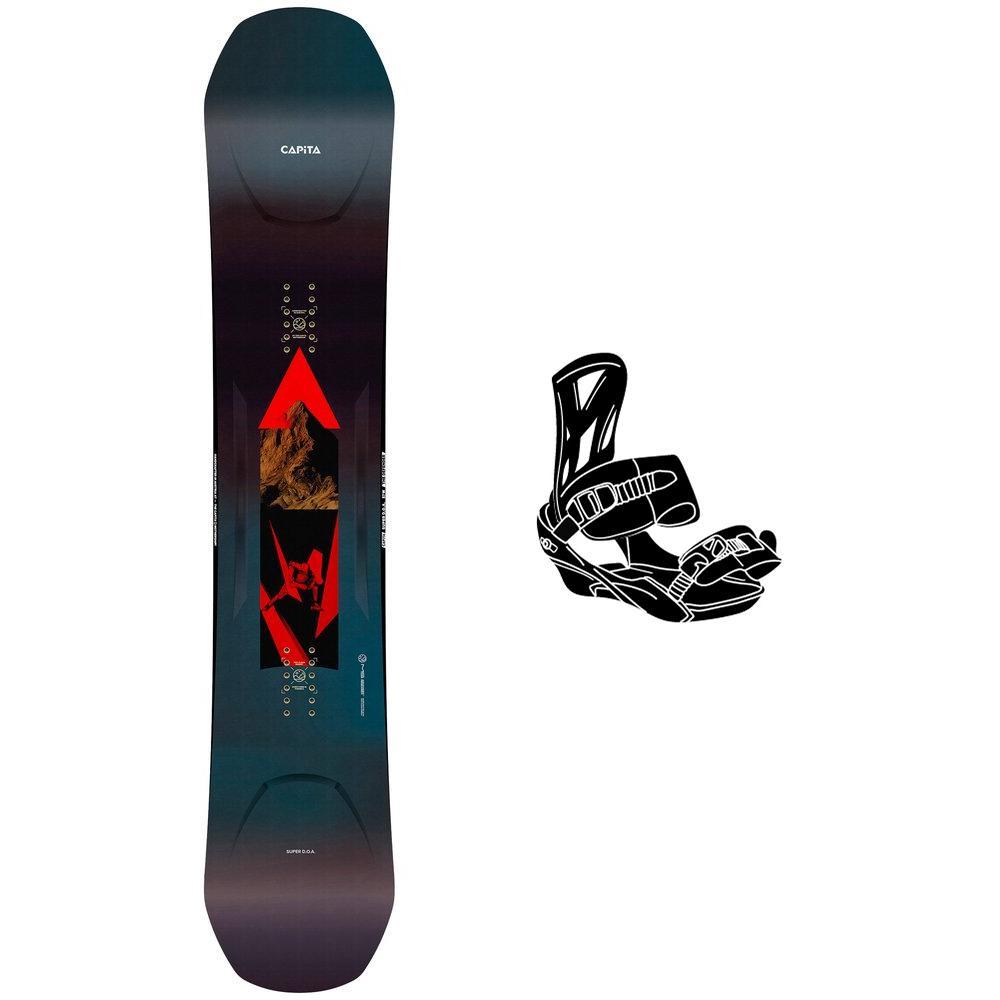 Capita - Snowboard-Set Super D.O.A + Bdg - Snowboard
