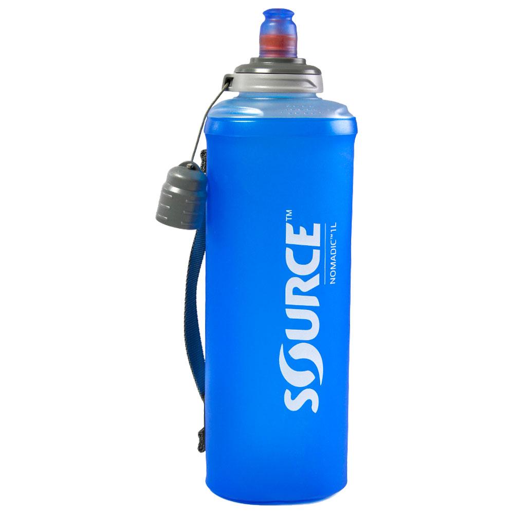Source - Nomadic Foldable Bottle 1L Blue - Water Bottle