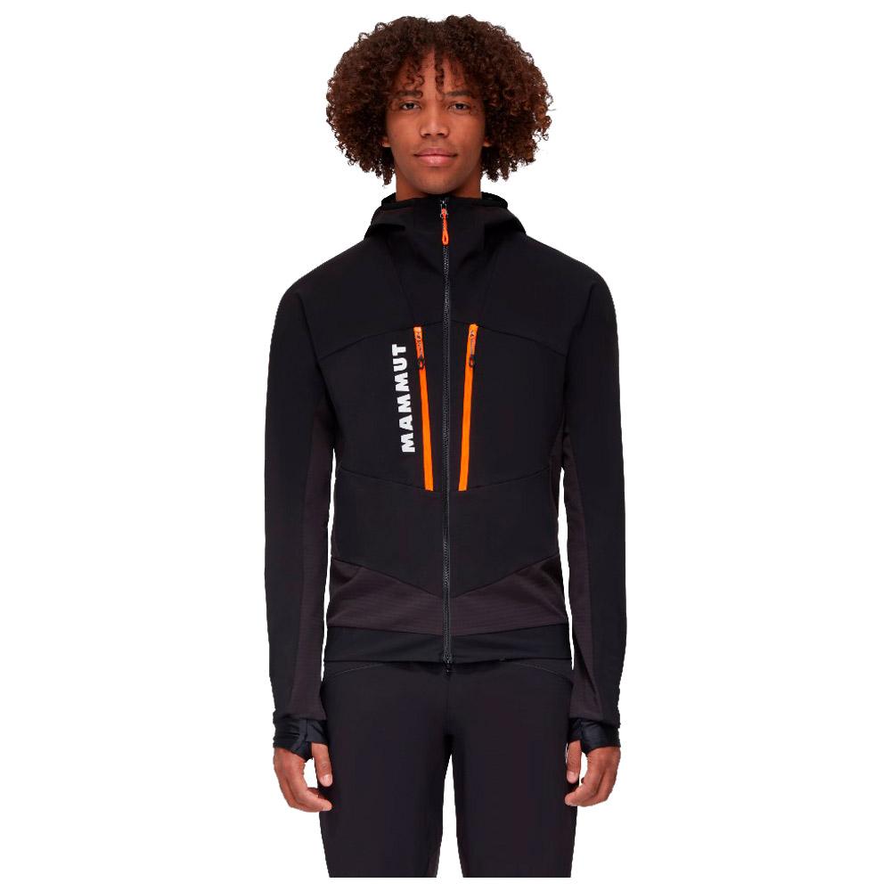 Mammut Ski Jacket Aenergy SO Hybrid Hooded Jacket Men Black Vibrant