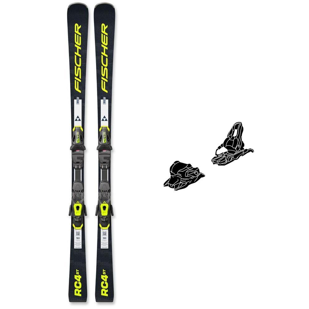 Fischer - Pack Ski Rc4 St Lyt Pr - 149 + Rc4 Z11 Gw Pr Br.78 Solid Black Flash Yellow - Ski
