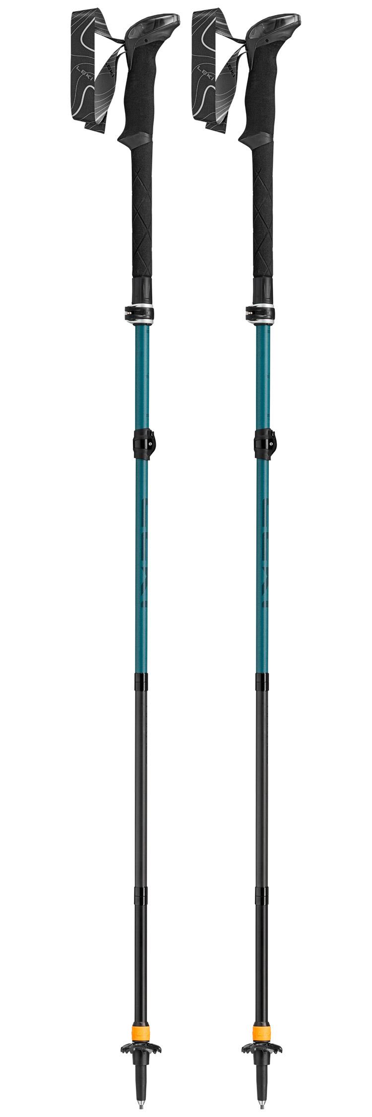 Leki - Makalu Fx Carbon As 110-130 cm Green Blue Light Green Blue Dark Black - Stöcke - Schwarz - Glisshop.de