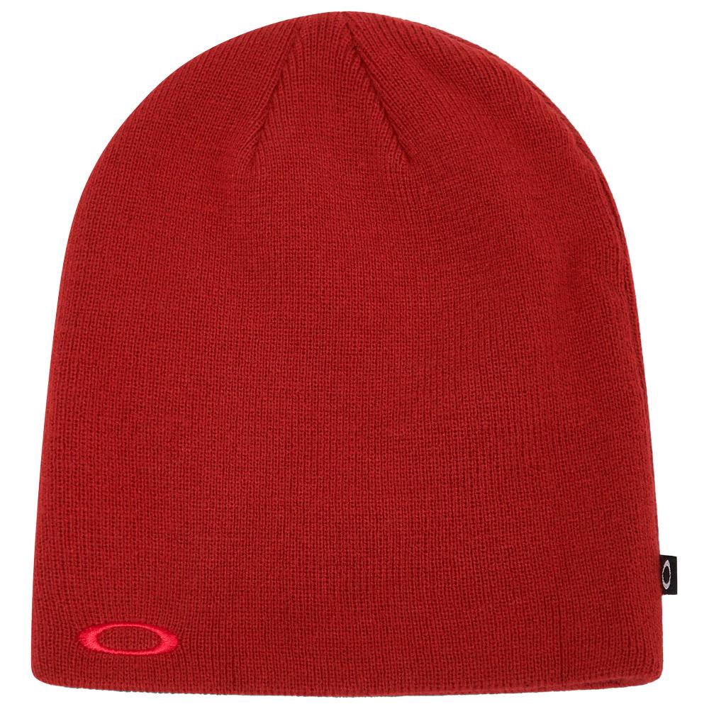 Oakley - Fine Knit Beanie Flame Red - Mütze - Rot - Glisshop.de