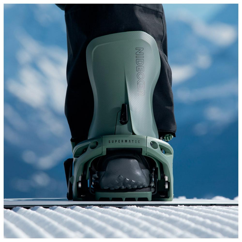 Fijaciones snowboard Nidecker Supermatic Lt Olive - Invierno 2026