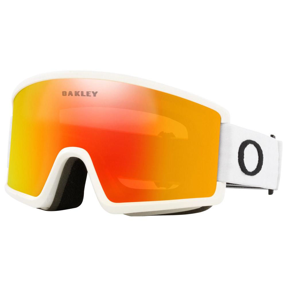 Oakley - Target Line M Matte White Fire Iridium - Skibrille - Weiß - Glisshop.de