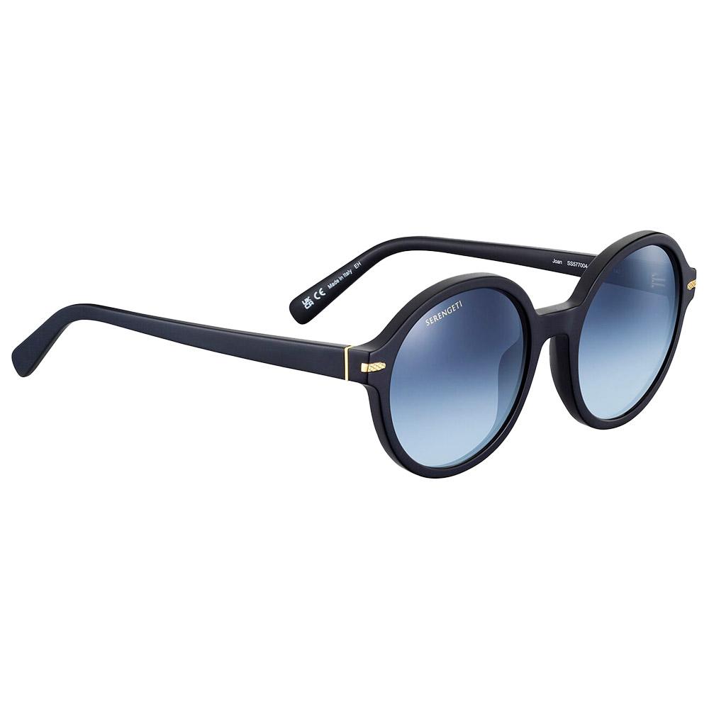 Serengeti Gafas Joan Matte Black Mineral Polarized Blue Gradient Presentación Serengeti Gafas Joan Matte Black Mineral Polarized Blue Gradient Presentación