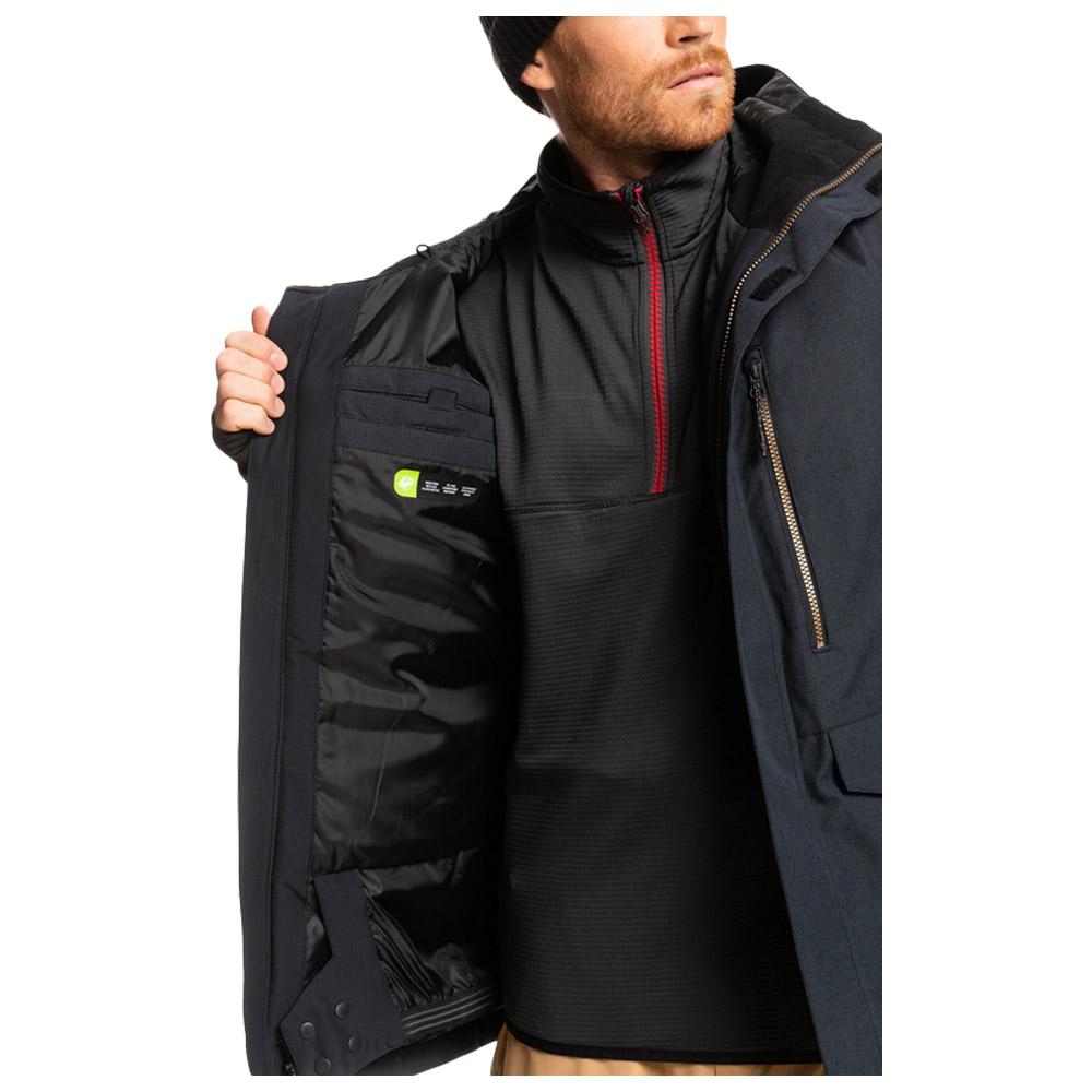 Blouson Ski Quiksilver Mission Solid True Black Hiver 2025 Glisshop