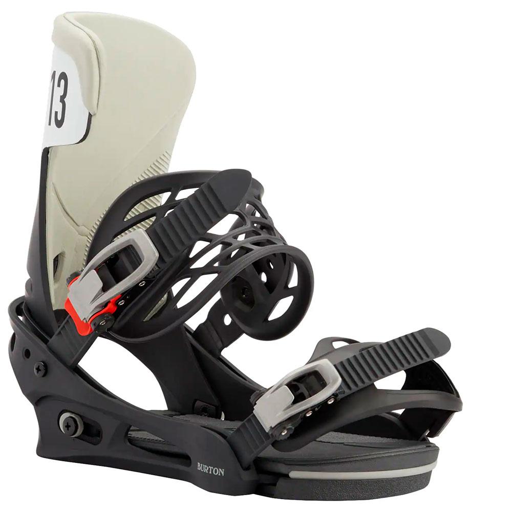 Burton Snowboard binding Mission Black Gray Wing - Winter 2021 | Glisshop