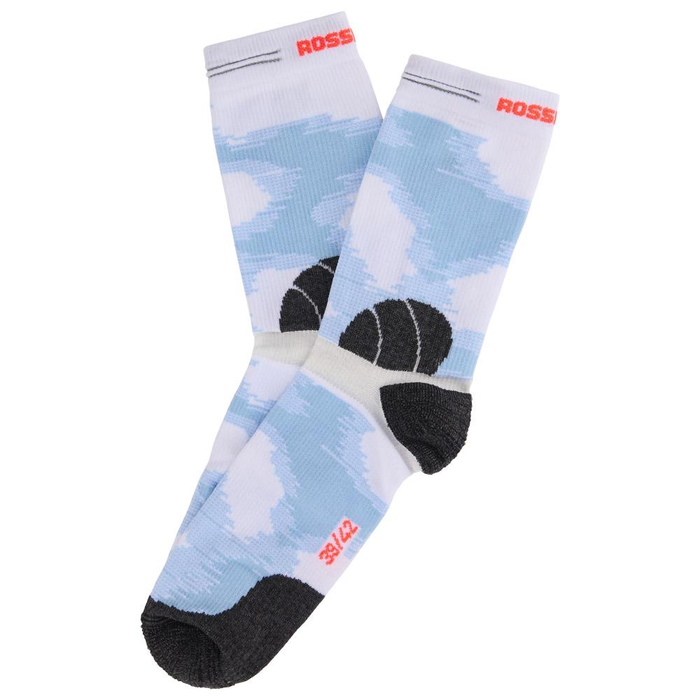 Rossignol - Sapa Mid Socks Aura Blue Line Fogg - 35-38 - Socken - Größe 35-38 - Blau - Glisshop.de