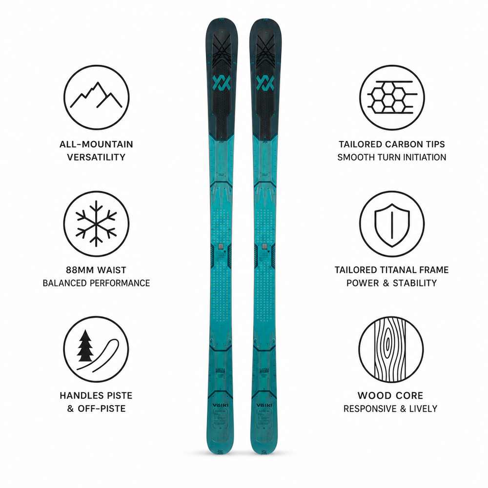 Salomon Alpine ski set Qst 92 + bindings - Winter 2025 | Glisshop